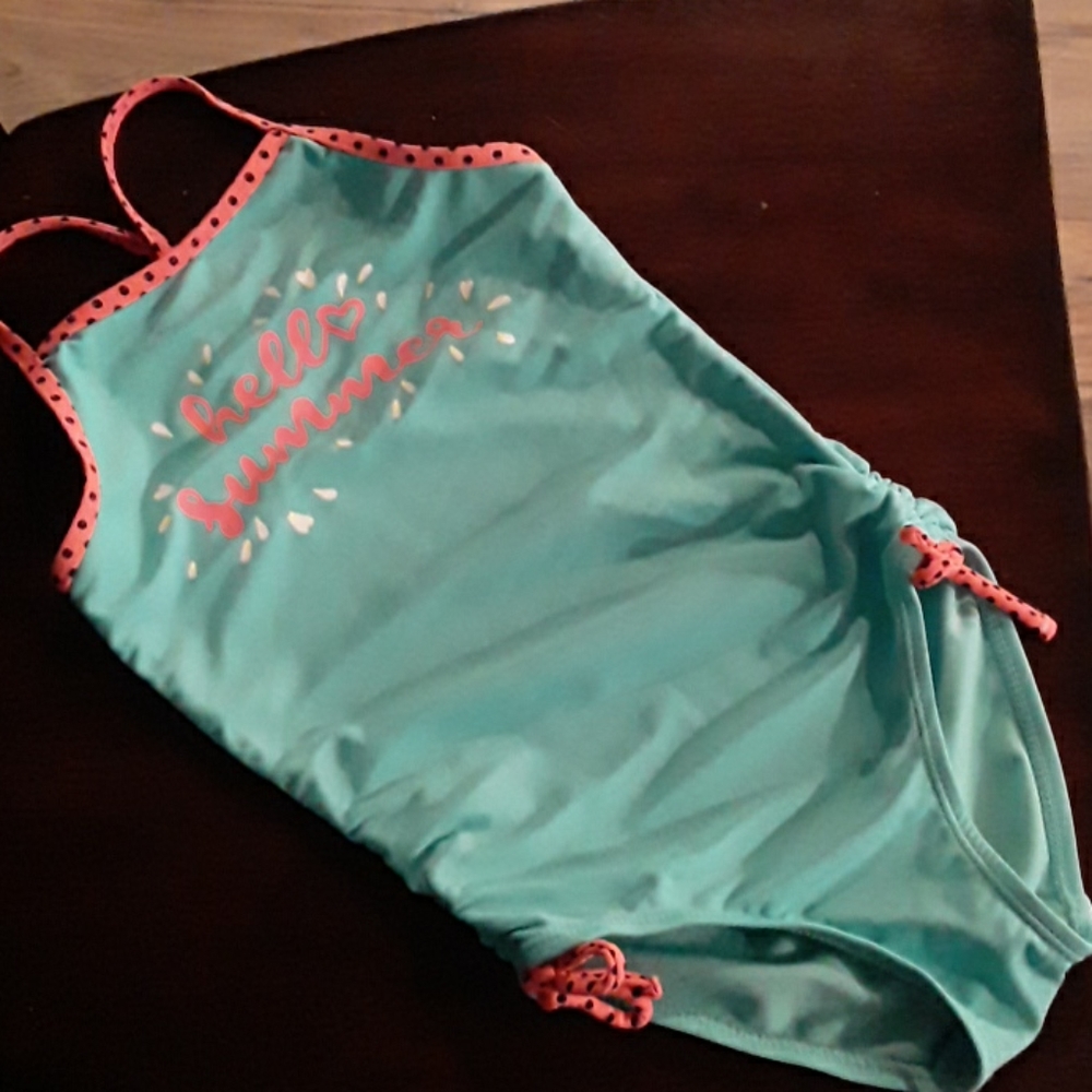 Girls one piece swimsuit.
